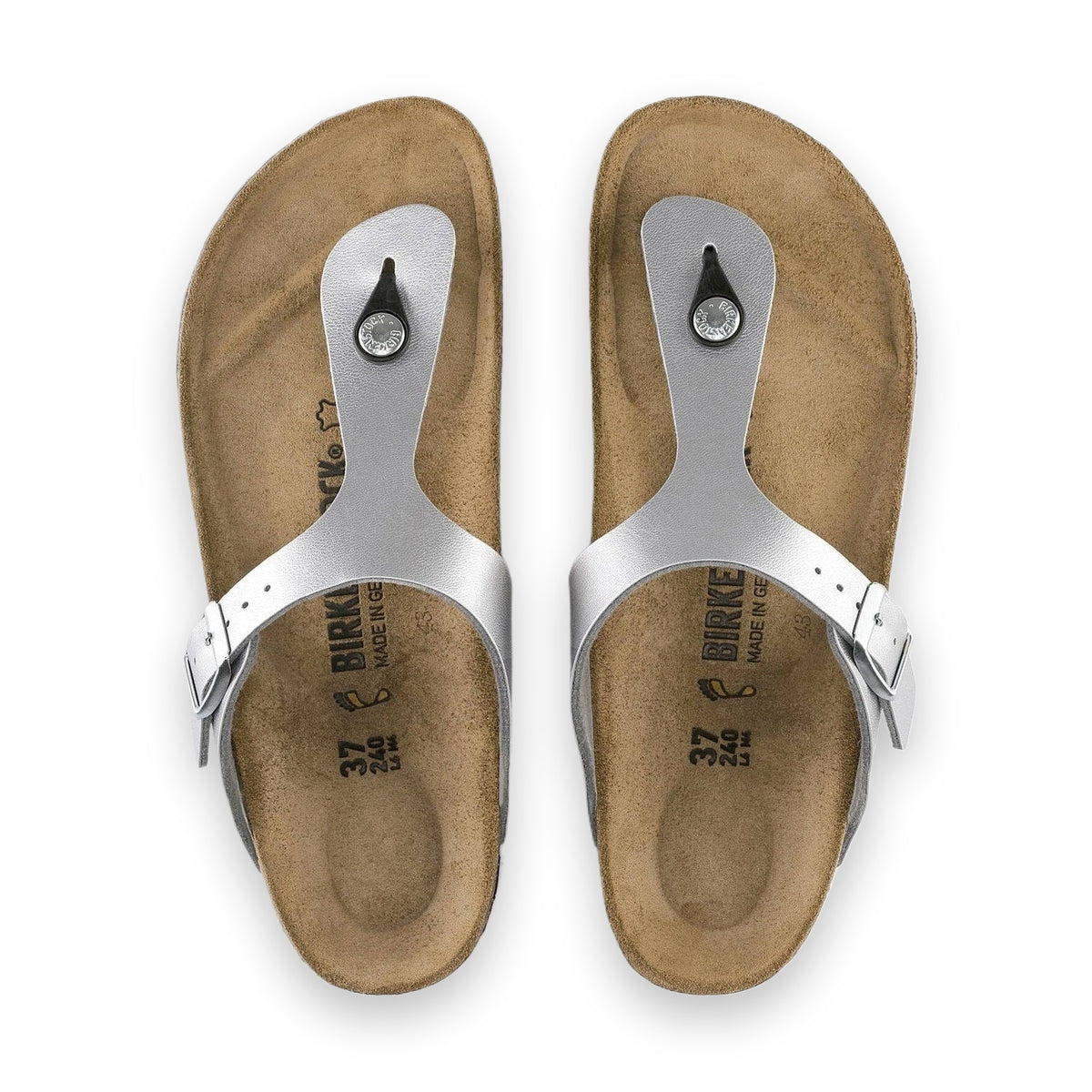 Cinturino singolo con fibbia ad ardiglione metallica Birkenstock Gizeh donna