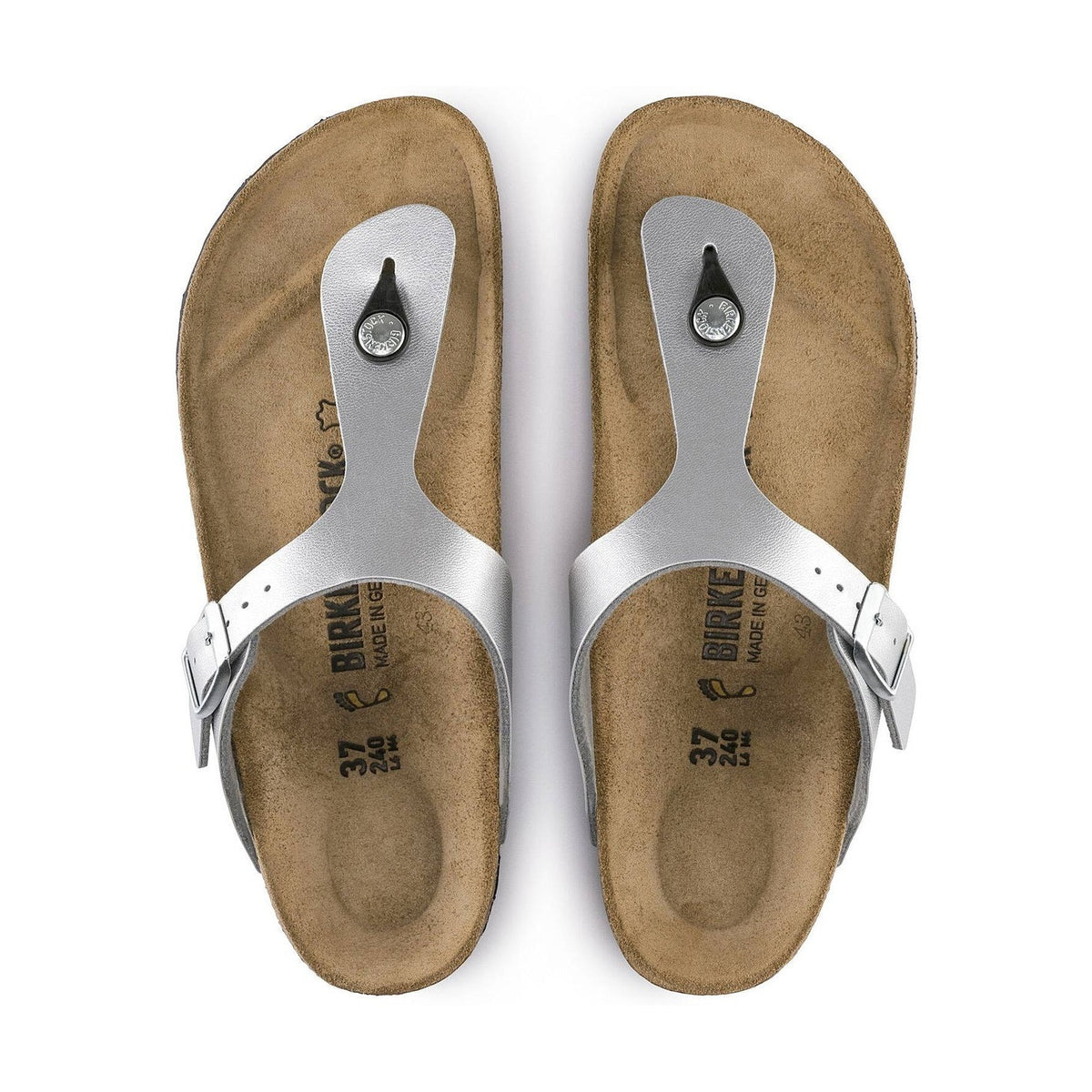 Cinturino singolo con fibbia ad ardiglione metallica Birkenstock Gizeh donna
