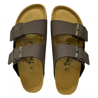 NATUNED Sandal with two bands in microfiber with adjustable strap for woman art. CH05 shopping online Naturalshoes.it