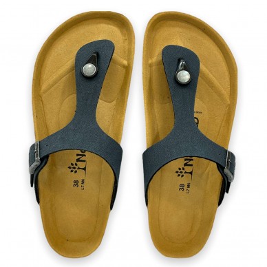 NATUNED Flip Flop Sandale mit verstellbarem Riemen für Damen und Herren art. CH08 anatomisches Latex-Komfortfußbett in vendita su Naturalshoes.it