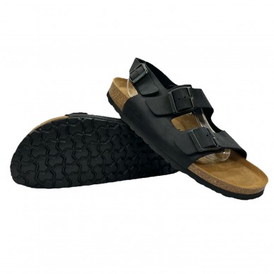 CH01 - Unisex leather sandal leather with adjustable straps shopping online Naturalshoes.it