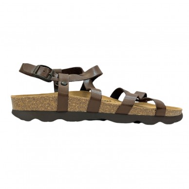 NATUNED Women's cross-band sandal art. CH14 with adjustable ankle strap and anatomic comfort latex insole shopping online Naturalshoes.it