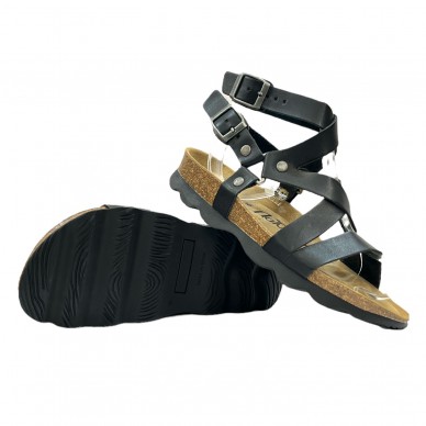NATUNED Damen Crossband Sandalenkunst. CH15 mit doppeltem, individuell verstellbarem Knöchelriemen und anatomischem Komfort-Late in vendita su Naturalshoes.it