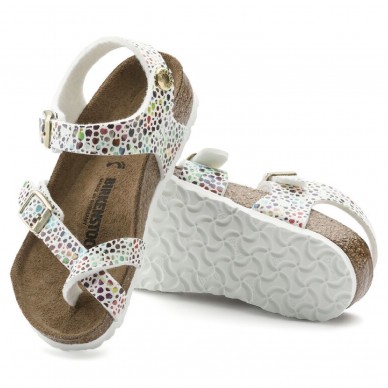 TAORMINA (MICROFASER KIDS) - BIRKENSTOCK girl's sandal with flip-flops and adjustable straps shopping online Naturalshoes.it