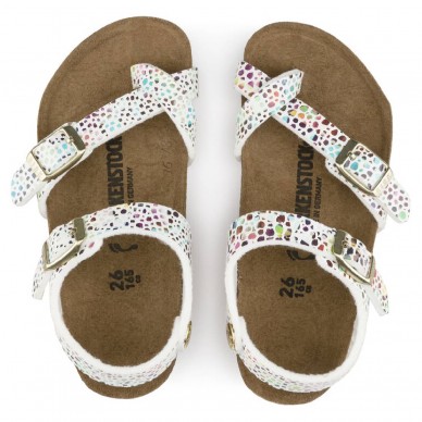 TAORMINA (MICROFASER KIDS) - BIRKENSTOCK girl's sandal with flip-flops and adjustable straps shopping online Naturalshoes.it