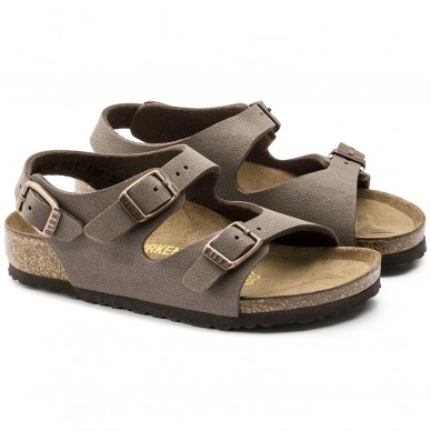 ROMA (BIRKO-FLOR KIDS) - BIRKENSTOCK children's sandal with two bands and adjustable straps shopping online Naturalshoes.it