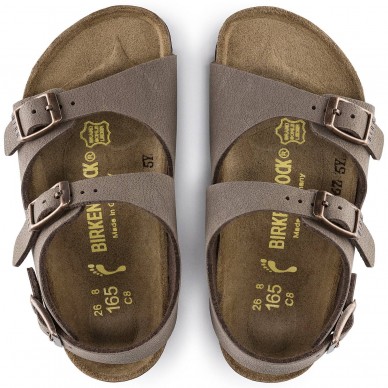 ROMA (BIRKO-FLOR KIDS) - Sandalo da bambino BIRKENSTOCK con due fasce e cinturini regolabili in vendita su Naturalshoes.it