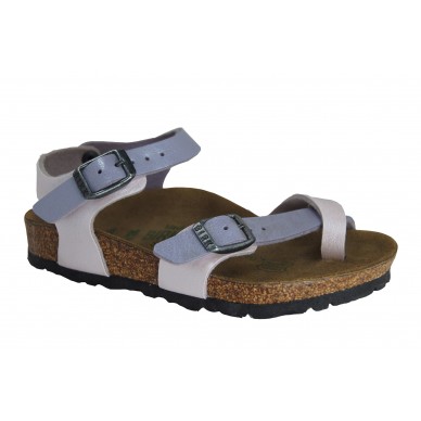 TAORMINA (KIDS) - BIRKENSTOCK girl's sandal with flip-flops and adjustable straps shopping online Naturalshoes.it