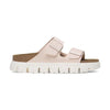 Plantare anatomico in sughero integrato nella suola platform dei sandali Birkenstock Arizona Papillio.