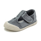 Sneaker barefoot Natural World Flex bambino in tessuto con velcro e suola ultra flessibile vista laterale