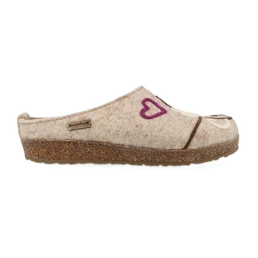 Haflinger Micini Donna Sabot In Feltro Di Lana