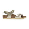 Sandalo Birkenstock Rio HL Kids bambina in Birko-Flor Metallic vista laterale
