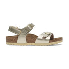 Sandalo Birkenstock Rio HL Kids bambina in Birko-Flor Metallic vista laterale