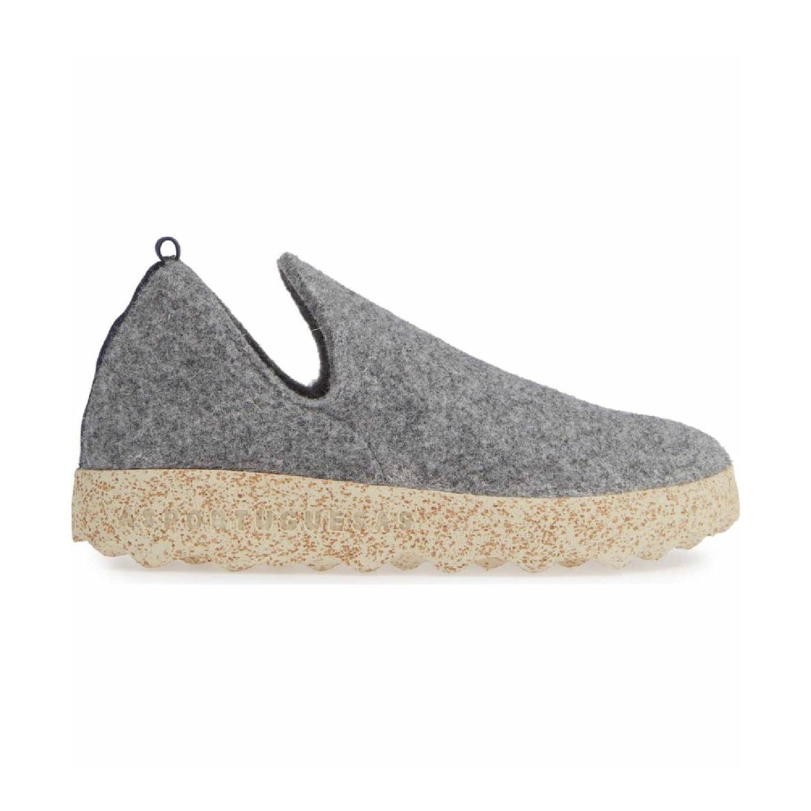 Asportuguesas City scarpa slip-on unisex in feltro di lana — vista dall'alto