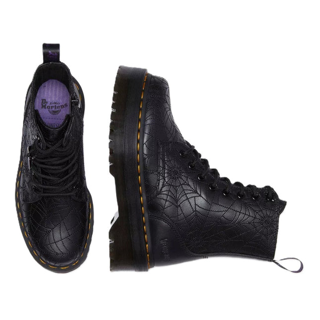 Chunky women’s ankle boots in smooth wood-toned leather – Jadon WDN by Dr. Martens