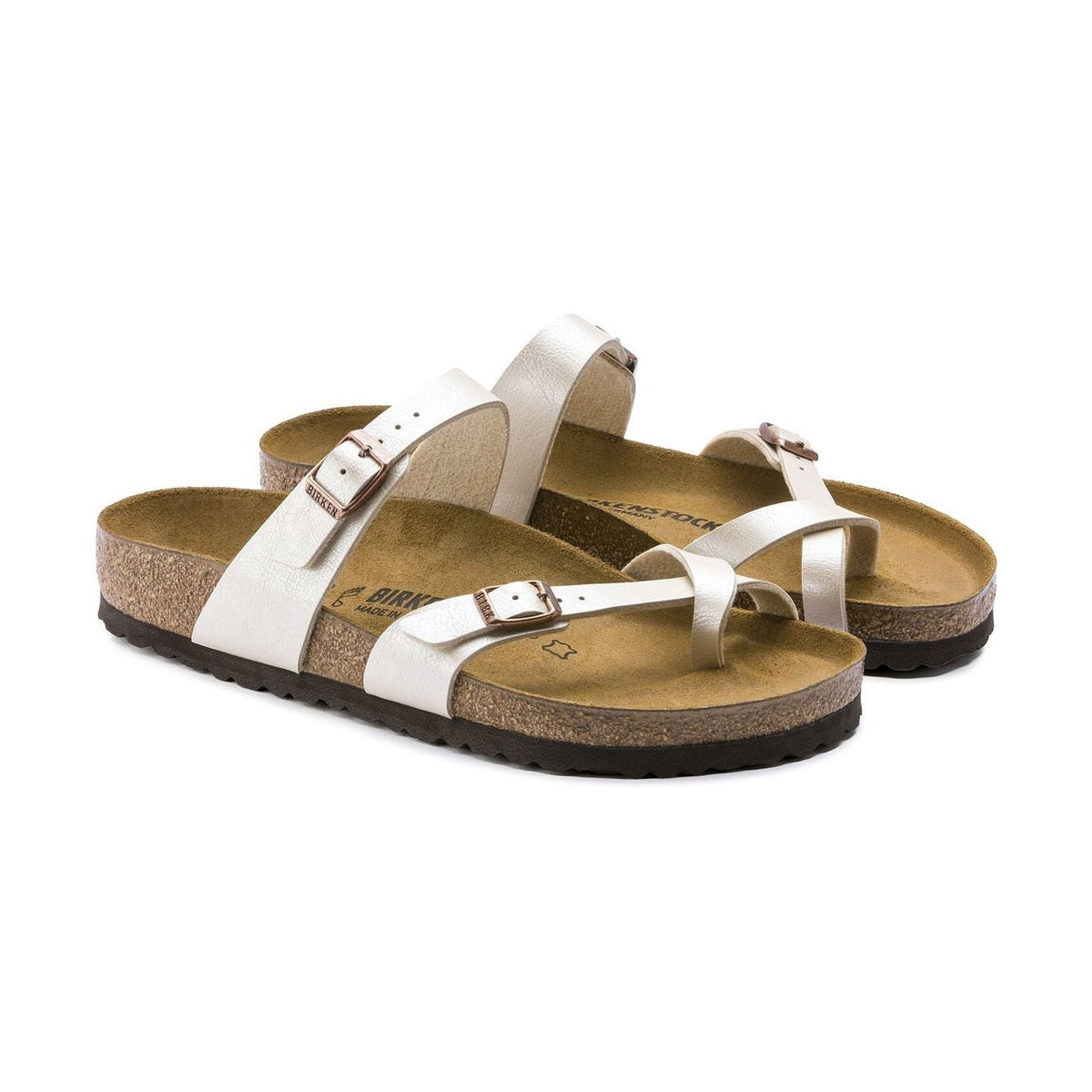 Cinturino incrociato sull'alluce in Birko-Flor dermoaffine Birkenstock Mayari donna