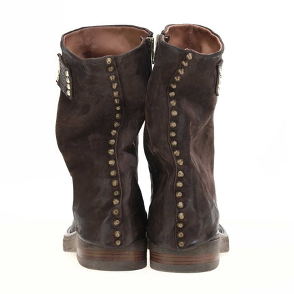 A.S.98 Anais stivaletti donna pelle moro biker alla