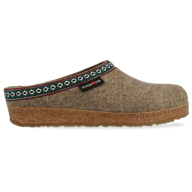 Haflinger Franzl sabot unisex in feltro di lana per relax serale in casa
