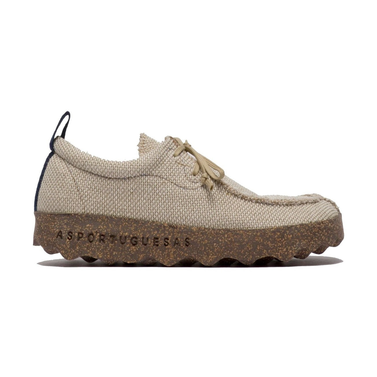 Asportuguesas Chat in canapa scarpa stringata unisex — vista laterale lato interno