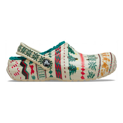 Crocs Classic Lined Fair Isle Clog dettaglio fodera peluche