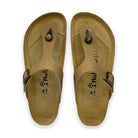 CH08 CUOIO Sandalo infradito con cinturino regolabile da donna e da uomo NATUNED plantare in lattice anatomico comfort