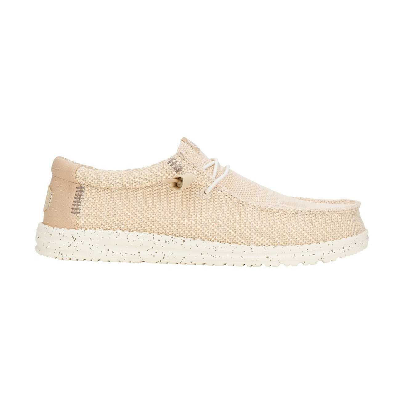 HeyDude Wally Stretch Sox uomo mostrata in una vista prospettica casual e moderna.