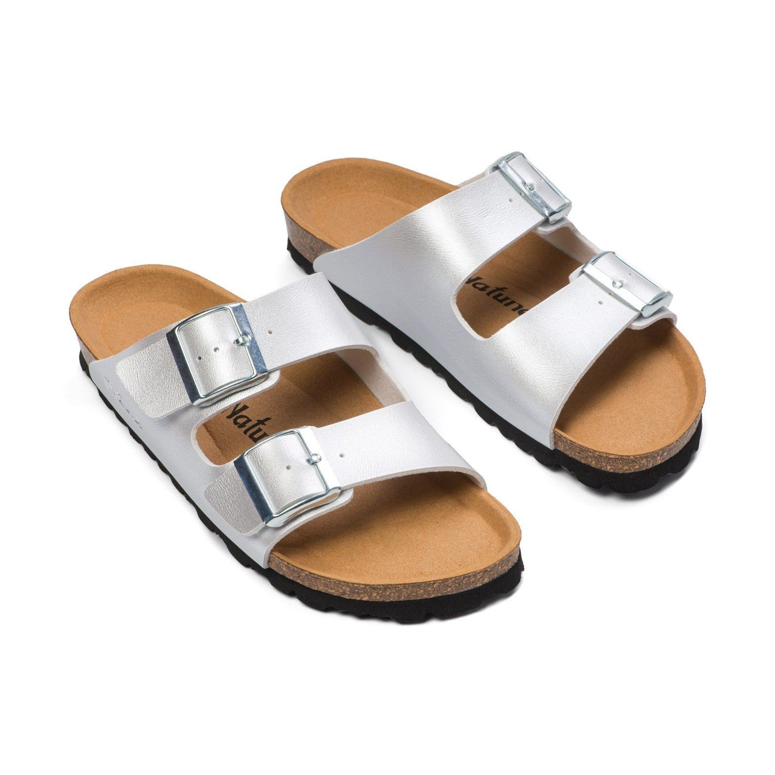 CH05 MICROFASER - Sandalo a due fasce in microfibra con cinturino regolabile da donna NATUNED