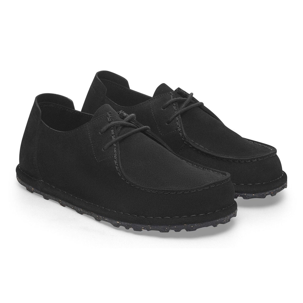 Lacci arrotondati regolabili su tomaia pelle scamosciata Birkenstock Utti Lace