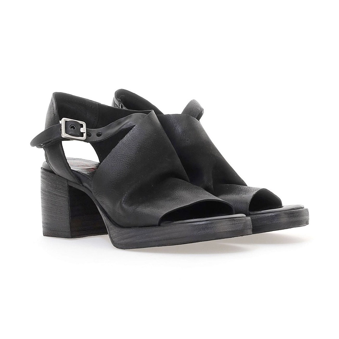 A.S.98 B61003 sandalo donna pelle intrecciata suola sagomata