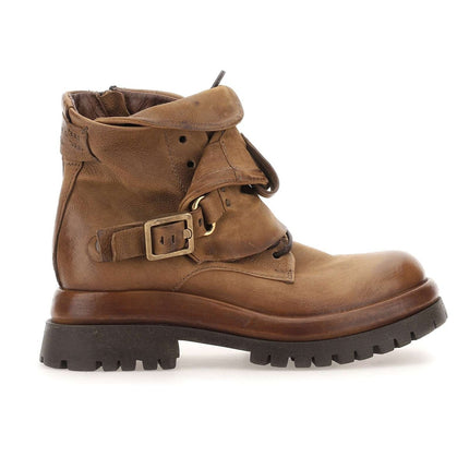 A.S.98 Darryl Femme Bottines En Cuir Naturel Vintage