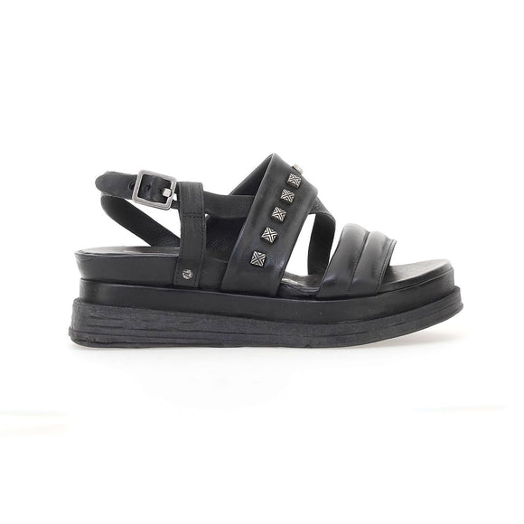 A.S.98 A15035 Donna Sandali In Pelle Con Fibbia