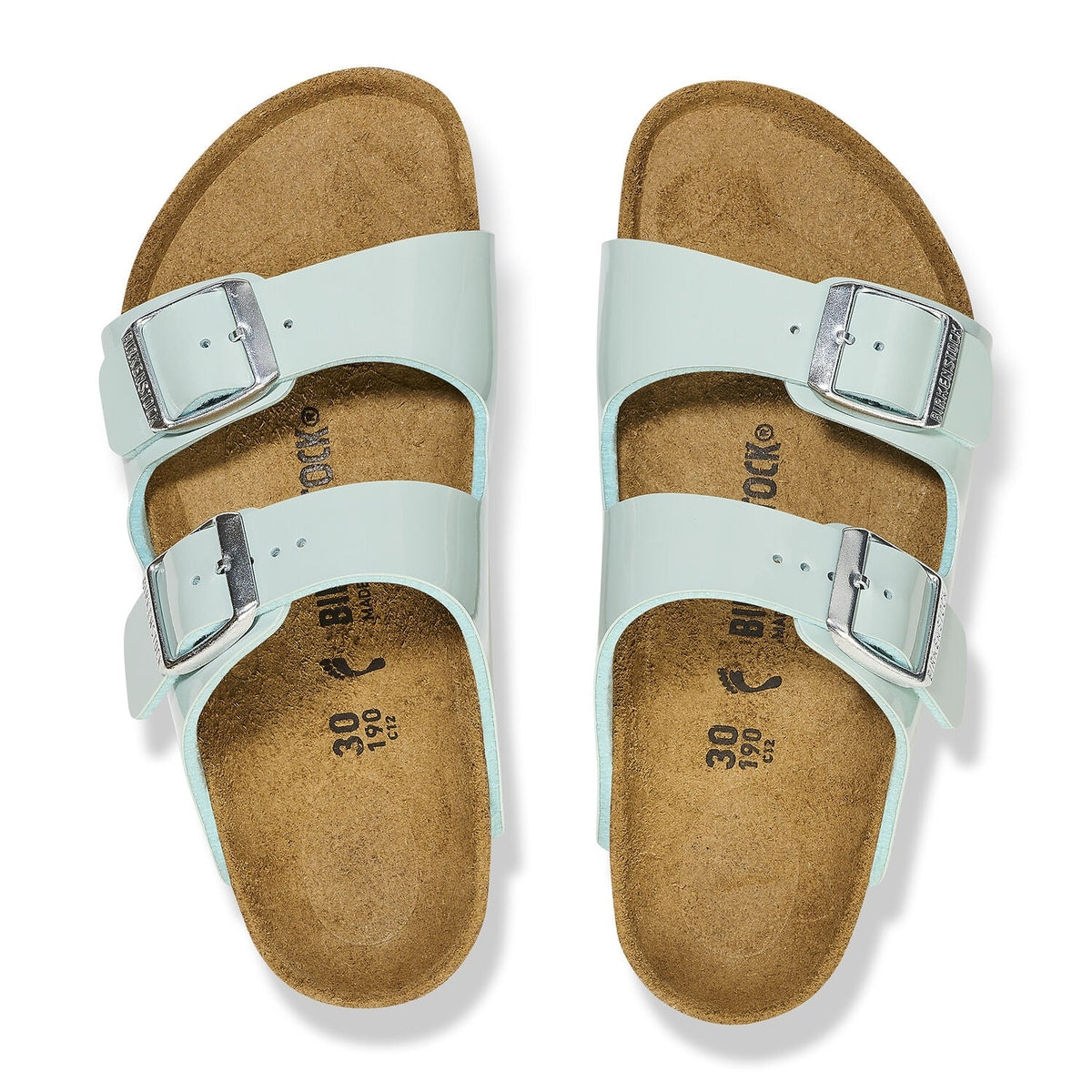 Birkenstock Arizona Kids bambino dettaglio fascia e fibbia primo piano