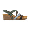 ART I Live sandalo con zeppa donna in pelle — dettaglio fibbia