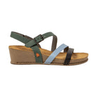 ART I Live sandalo con zeppa donna in pelle — dettaglio fibbia