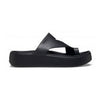 Crocs Getaway Platform Toe Loop sandalo infradito platform donna in Croslite — vista laterale