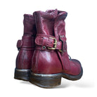 A.S.98 717204 Donna Stivaletto In Pelle Artigianale Vintage