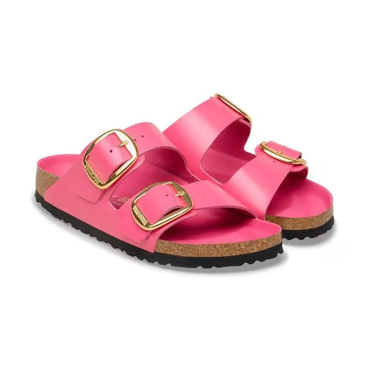 Design glamour con maxi fibbie e pelle lucida Birkenstock Arizona Big Buckle donna