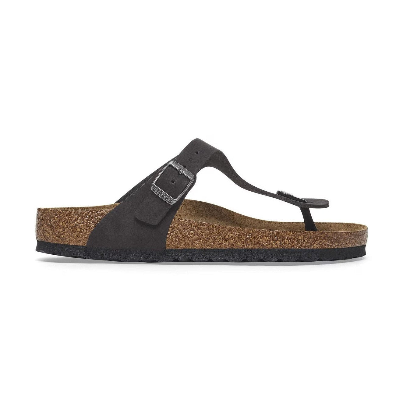 Suola EVA ammortizzante e profilo sughero Birkenstock Gizeh Classic Nubuck plantare morbido