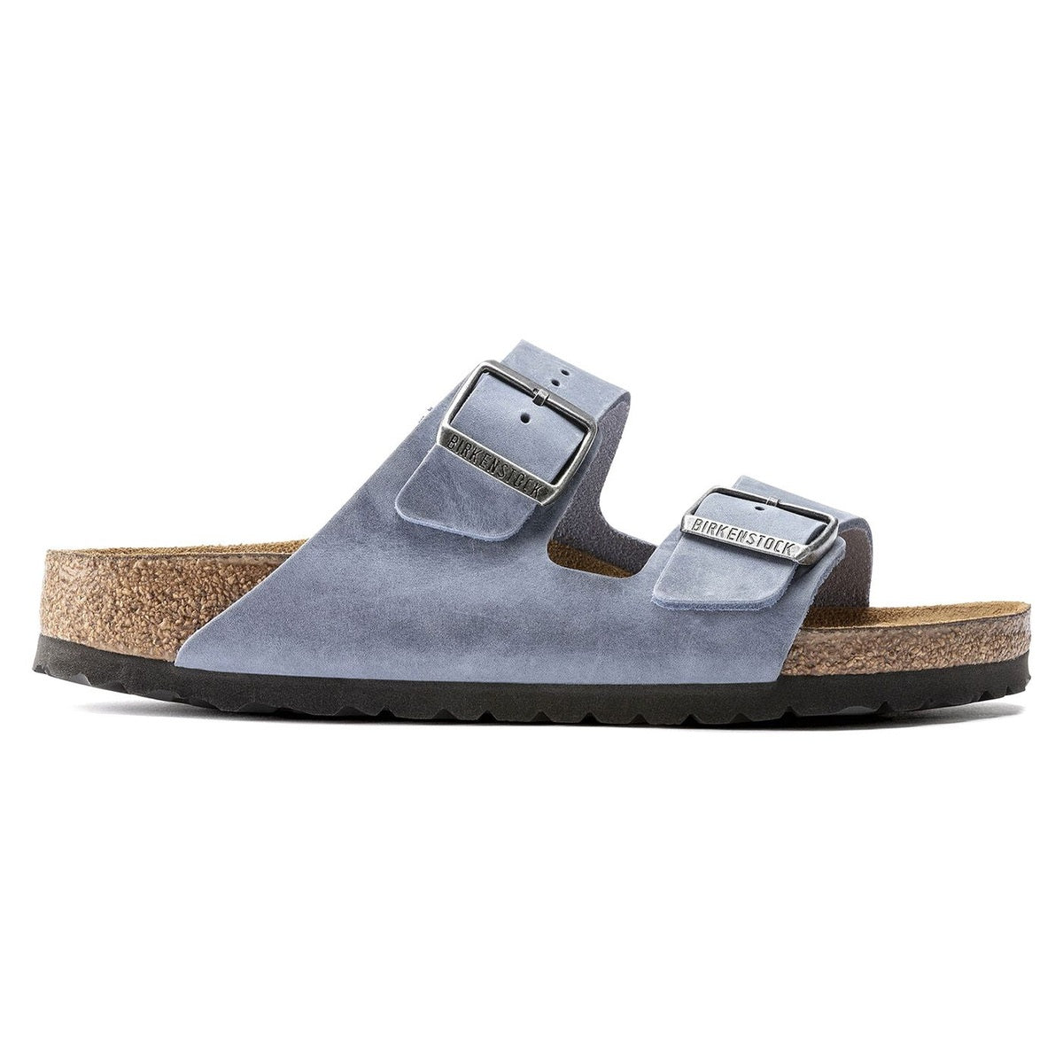 Sandalo Birkenstock Arizona Donna in pelle oliata con plantare morbido.