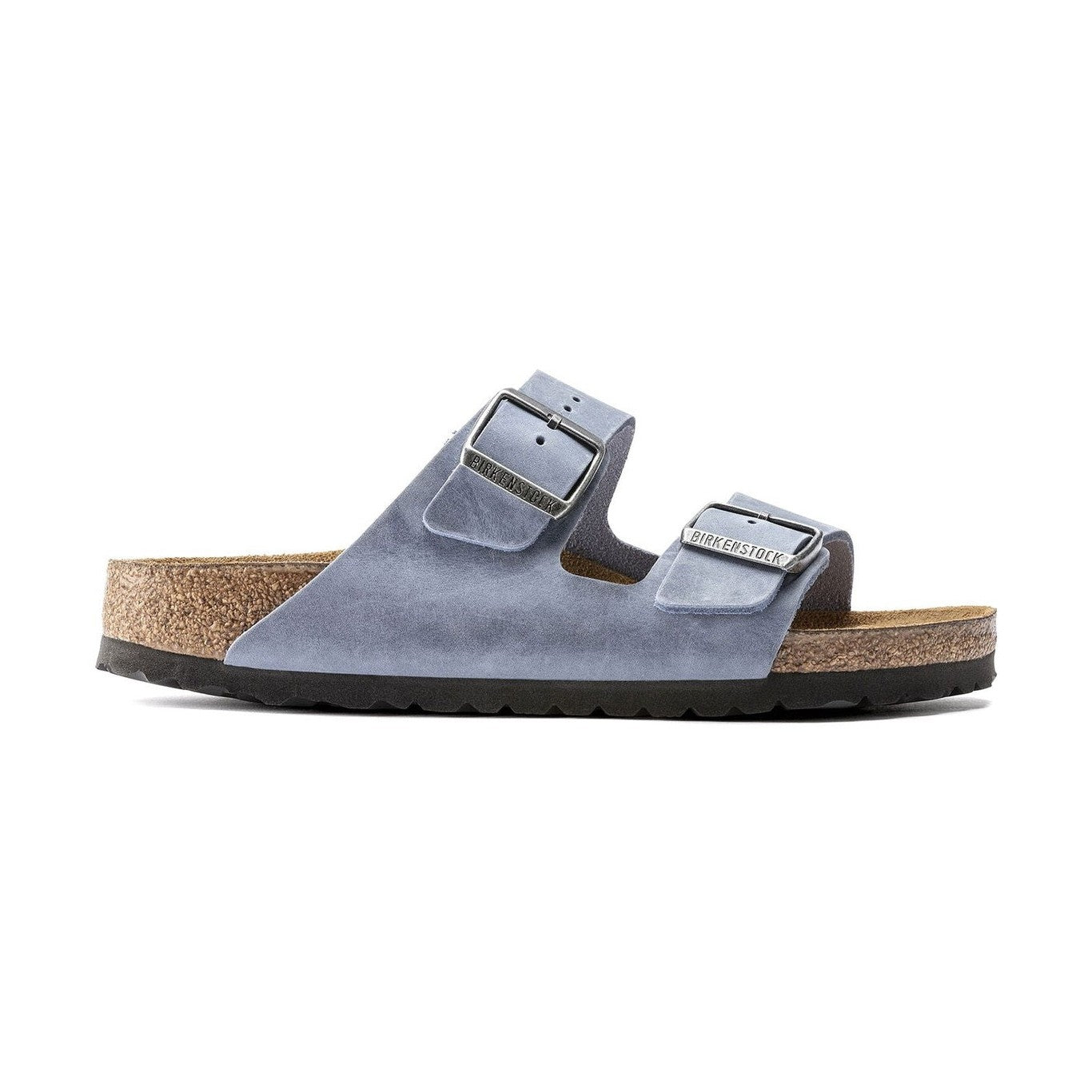 Sandalo Birkenstock Arizona Donna in pelle oliata con plantare morbido.