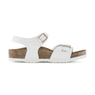 Sandalo Birkenstock Rio Kids bambina in Birko-Flor con cinturino tallone vista laterale