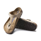 Divaricatore anatomico morbido in pelle Nubuck Birkenstock Gizeh Classic donna