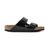 Sandalo Birkenstock Arizona Donna in Birko-Flor mostrato su sfondo bianco.