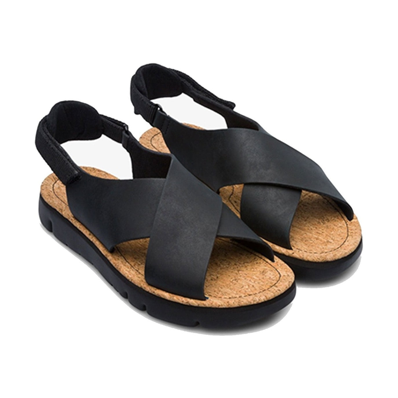 K200157 - Sandalo basso da donna con fasce intrecciate CAMPER modello ORUGA