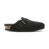 Birkenstock Boston Shearling sabot unisex nero vista laterale