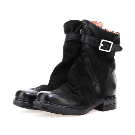 A.S.98 Anais stivaletto pelle vintage con finitura sfumata