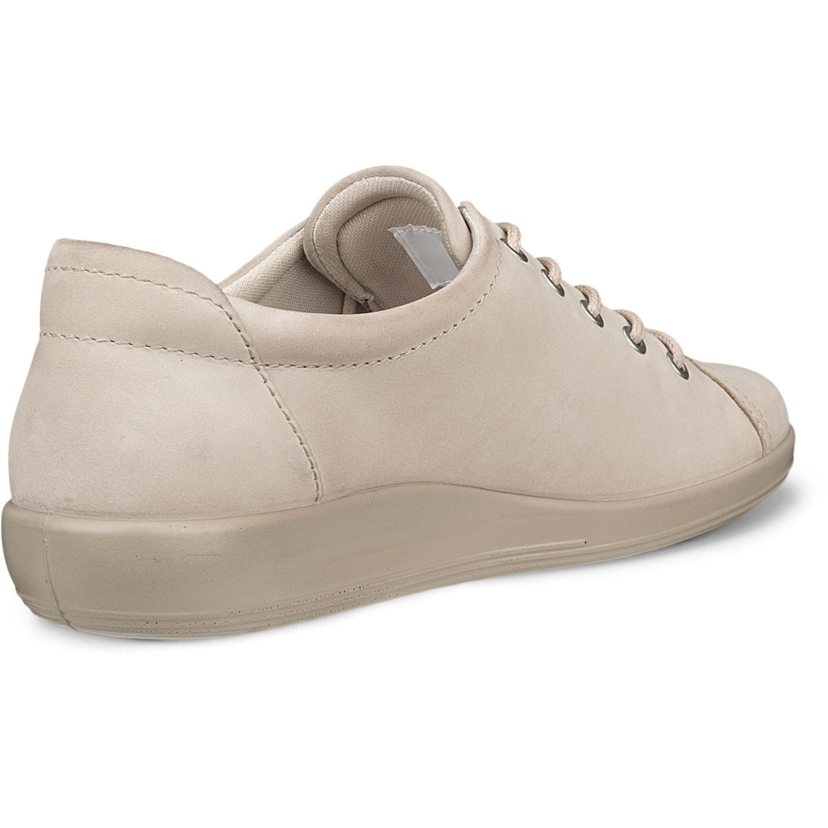 Profilo laterale della sneaker che mostra la suola piatta e leggera.