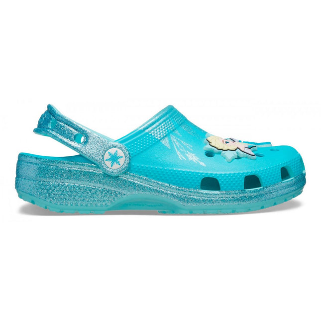 Crocs Elsa Classic Clog Disney per bambina, scarpe colorate ispirate a Frozen