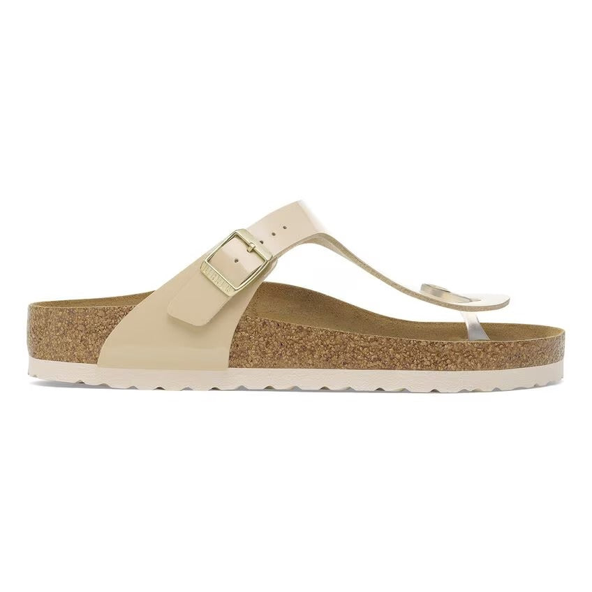 Texture brillante effetto seta Birko-Flor Graceful primo piano Birkenstock Gizeh