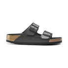 Birkenstock Arizona Donna sandali in Birko-Flor nero con doppia fascia regolabile personalizzata.